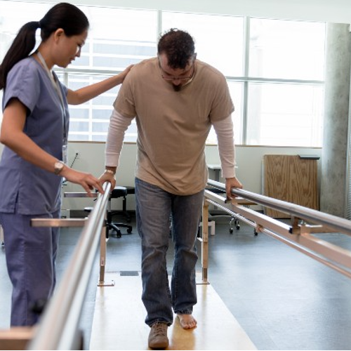 Occupational Therapy image of doctor working with patient from rome memorial hospital near rome ny