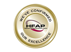 Healthcare Facilities accreditation program confirmed excellence badge from Rome Health near rome ny