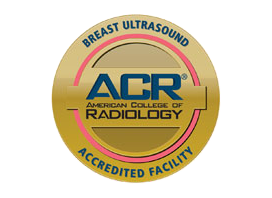 American College of Radiology breast ultrasound accredited facility badge from Rome Health near rome ny