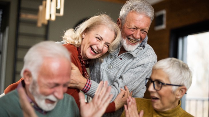 nursing home image of older people having fun from rome health hospital near rome ny