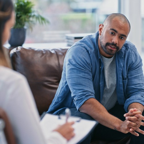 Psychiatry physicians image of session with client at rome health near rome ny