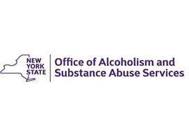 new york state office of alcoholism and substance abuse services badge from Rome Health near rome ny
