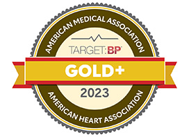 AHA blood pressure control rates Gold plus