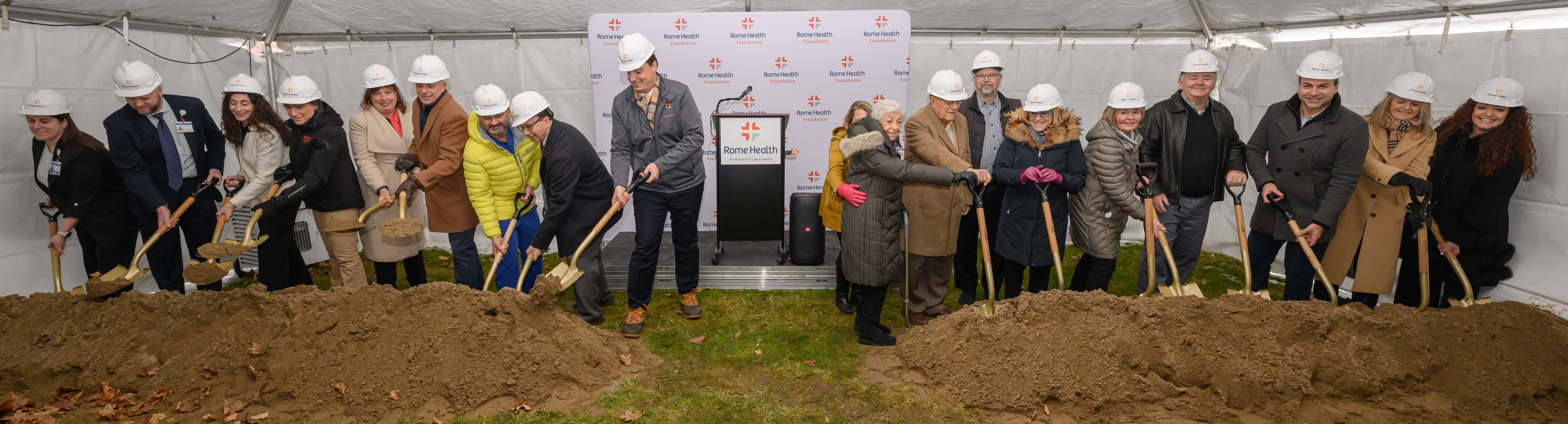 Picture of groundbreaking ceremony